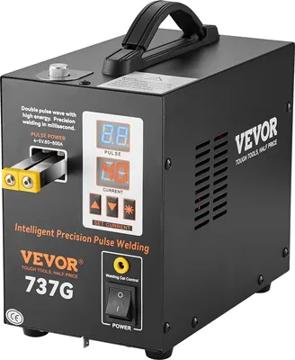 Produktbild von VEVOR Akku-Punktschweißgerät, 737G Puls-Punktschweißgerät, tragbare Hochleistungs-Akku-Schweißgerät-Lötstation mit 2 Schweißmodi und LED-Beleuchtung für 0,12 mm reines Nickel, 18650 14500 Akku