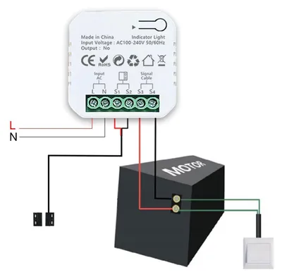 Smart Garagentoröffner, TUYA-kompatibel, ZigBee, App-Steuerung
