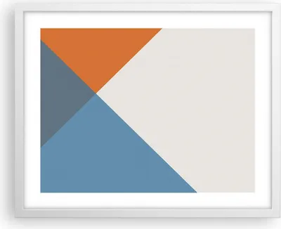 Produktbild von Gerahmtes Poster - Weißer Rahmen - Vier die Farben Abstraktion - 50x40 cm - Wand Bild - Wanddeko - Wandbilder - Wandposter - Bilderrahmen - Bilder - Kunstdruck - Wandbild - P2WAA50x40-4234