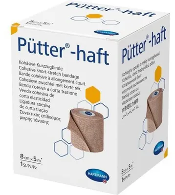 Imagen del producto de Venda adhesiva Pütter-haft, 8 cm x 5 m, 1 unidad