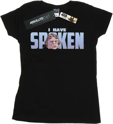 Produktbild von Star Wars - "The Mandalorian I Have Spoken" T-Shirt für Damen BI42911 (S) (Schwarz)