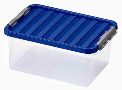 Image de Boîte de rangement 40x29x18 cm Boîte empilable avec couvercle