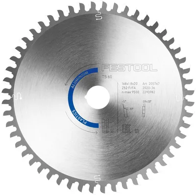 Produktbild von Festool ALUMINIUM/PLASTICS HW, Acrylglas, Aluminium, Kunststoff, 16,8 cm, 2 cm, 1,2 mm, 1,8 mm, Festool