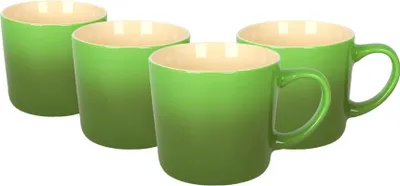 Produktbild von Argon Ta Tassen aus neuem Bone China – 330 ml – Grün Ombre – 4er-Pack