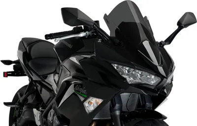 Produktbild von Puig Z-racing Kawasaki Ninja 650 20 C Windschutzscheibe Schwarz Schwarz One Size