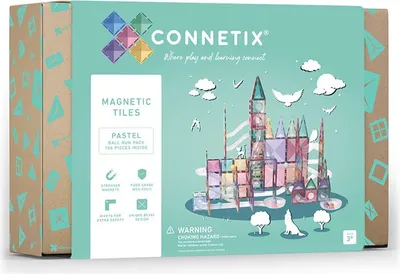Produktbild von Connetix magnetické dlaždice Brick Lane pastelové 106 kusov