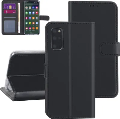 Immagine prodotto di Custodia a libro nera per Samsung Galaxy S20 Plus - Porta carte di credito