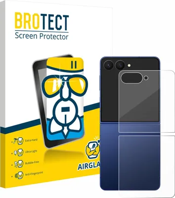Produktbild von BROTECT Schutzglas für Samsung Galaxy Z Flip 7 (Rückseite) Schutzfolie Panzer Folie Glas Display Schutz klar