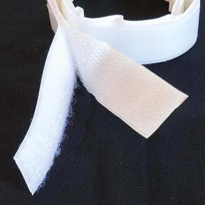 Produktbild von TimeTEX-Klettband selbstklebend, weiß, 1 m