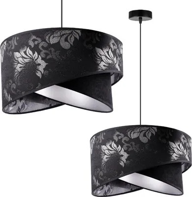 Image de Lampe à suspendre noire glamour - Lustre élégant au design moderne