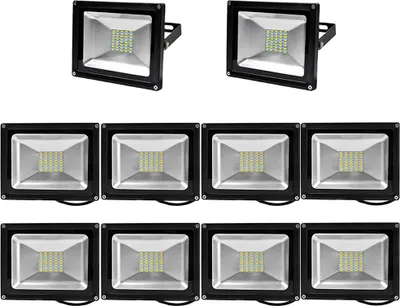Produktbild von 10X 30W LED Fluter Strahler,Greenmigo IP65 Wasserdicht Warmweiß/Warmweiss 120° LED Außenstrahler Fluter Flutlicht AC 85-265V