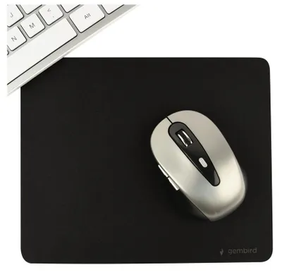 Produktbild von Mauspad für Maus und Tastatur Gembird 22 x 18 cm Schwarz robust AHVN-W7E25