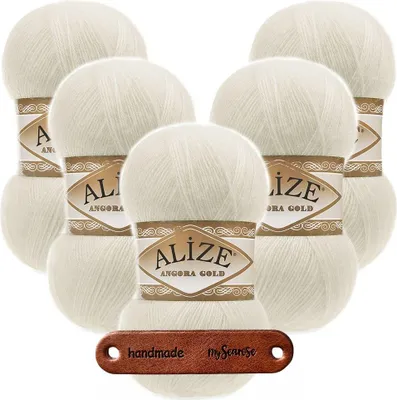 Produktbild von 5 x ALIZE Angora Gold 1 Cream mit Label