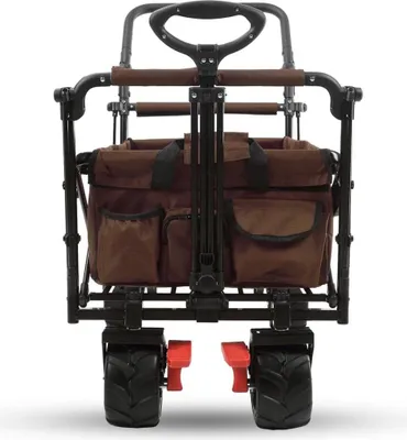 Produktbild von Faltbare Strandkar mit Breiten Rädern - Robuster Strandtrolley für Outdoor und Strand