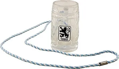 Produktbild von TSV 1860 München Schnapsglas Stamperl mit Kordel