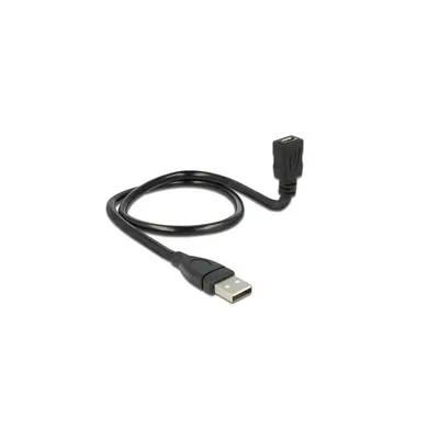 Produktbild von DeLOCK 0.5m, USB2.0-A/USB2.0 Micro-B, 0,5 m, USB A, Micro-USB B, USB 2.0, Männlich/Weiblich, Schwarz