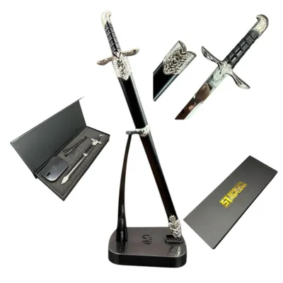 Immagine prodotto di Mini tagliacarte Assassin Creed Altair con fodero 22 cm - Ispirato al fantasy, in metallo, supporto e confezione regalo Geshenk KW1041