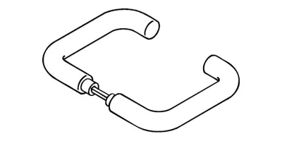 Immagine prodotto di Coppia di maniglie a leva 111.23PBR Ku.99 senza rose VK 8mm HEWI