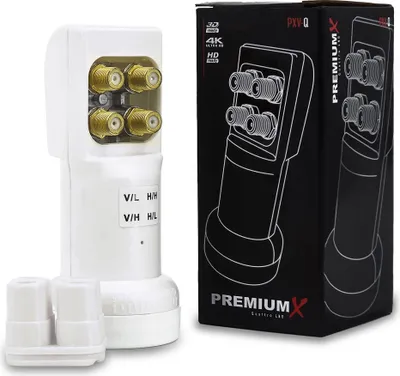 Produktbild von PremiumX Quattro LNB PXV-Q Empfangskopf Sat für Multischalter inkl. Wetterschutz