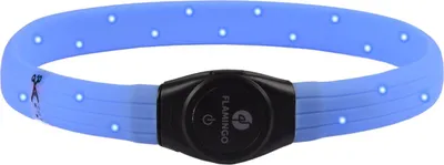 Produktbild von Flamingo Halsband LED Visio Light Jumbo blau
