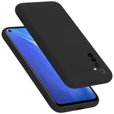 Produktbild von Cadorabo Schutzhülle für Realme 6 4G / 6s Hülle in Schwarz Handyhülle Case Cover TPU Etui