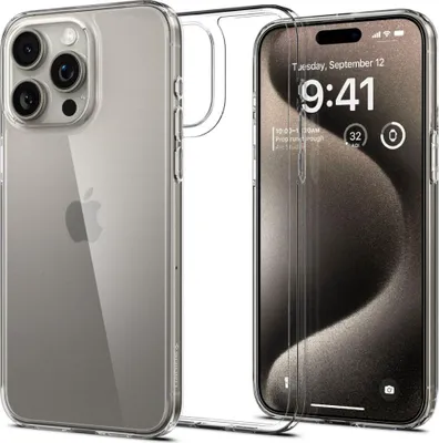 Produktbild von Spigen ACS06554, Cover, Apple, iPhone 15 Pro Max, 17 cm (6.7"), Transparent
