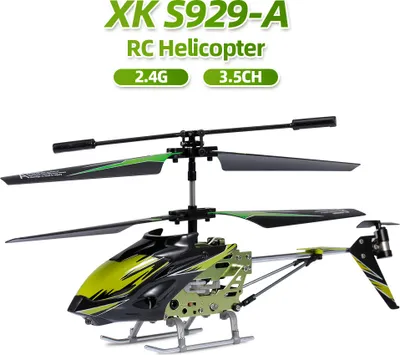 Produktbild von Wltoys XK S929-A RC Helikopter-Legierungskoerper 2.4G 3.5CH mit leichtem RC-Spielzeug fuer Anfaenger Kinder Kindergeschenke
