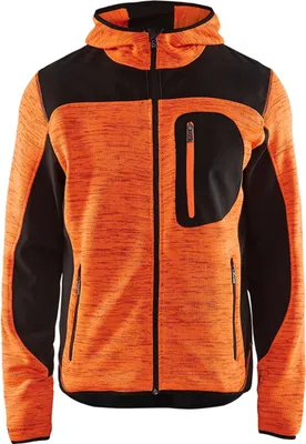 Produktbild von BLAKLÄDER® Herren Strickjacke 4930 orange/schwarz Größe 2XL
