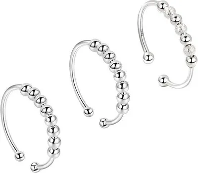Produktbild von Silberner Perlenring Schmuck Set Damen