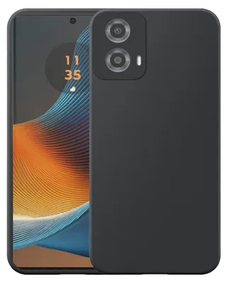 Image de Adapté à Motorola Edge 50 Fusion Phone Case Flexible Silicon TPU Case - Flexible Back Cover Case Silicone TPU - Black - Smartphonics