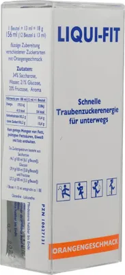 Zdjęcie produktu dla LIQUI-FIT saszetka o smaku pomarańczowym, 12 saszetek