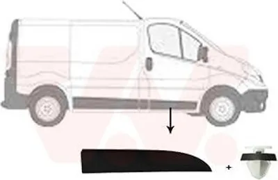 Immagine prodotto di VAN WEZEL Modanatura per porta anteriore destra per OPEL Vivaro B furgone (X82) 4396422