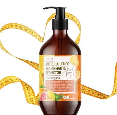 Obrázok produktu pre QKnatur spevňujúci a redukujúci olej proti celulitíde: 9 prírodných aktívnych zložiek, 250 ml
