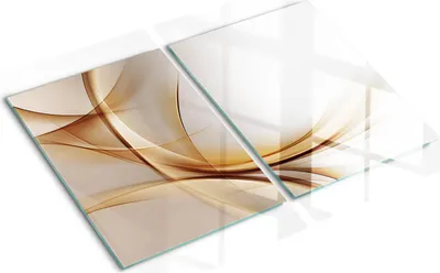 Imagen del producto de Cubierta para placa de cocina – Cubierta para placa de inducción – Placa de vidrio protectora – 2x30x52 cm – Placas de vidrio protectoras para cocina – Vidrio templado – Diseño abstracto de ondas