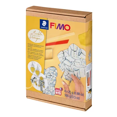 Produktbild von Staedtler FIMO 8025 HTC5, Modellierton, Gemischte Farben, Erwachsener, 4 Stück(e), Junge/Mädchen, 4 Farben