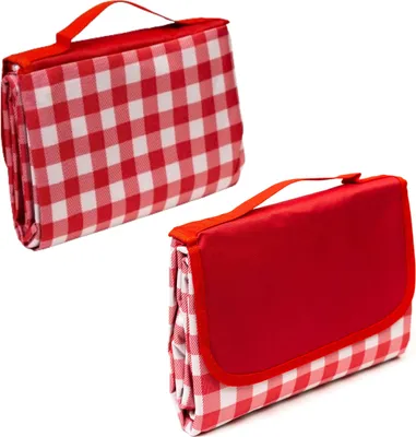 Produktbild von Strandpicknickdecke 195x200 cm | Rot kariert