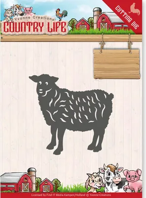Produktbild von Stanzschablone - Yvonne Creations - Country Life - Schaf