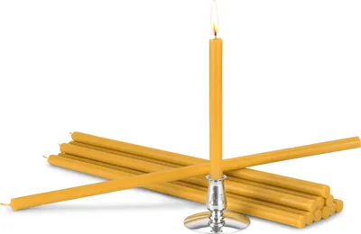 Produktbild von Kerzenhalter mit 100% Bienenwachskerzen  Ritualkerzen 40092