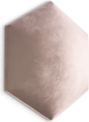 Obrázok produktu pre Muralo Čalúnenie panel HEXAGON vankúš na stenu vankúš na stenu posteľ čelo steny panel Magic Velvet prášok ružová 2253 35cm x 40cm