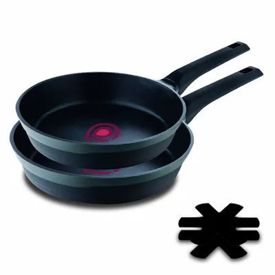 Produktbild von Pfannenset Masterpro REECO MP Schwarz Aluminium (2 Stück)