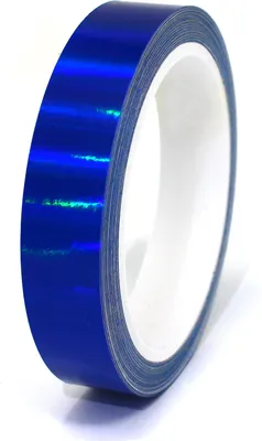 Produktbild von 10m Zierstreifen 20mm Hologramm Blau Dekorstreifen Auto Motorrad Boot Modellbau Klebestreifen