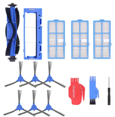 Ersatzteile-Set für Bagotte BG600 – 1 Hauptbürste, 6 Seitenbürsten, 3 Filter
