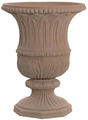 Zdjęcie produktu dla Casa Padrino Barokowy Wazon na Kwiaty Terakota Ø 40 x wys. 52 cm - Ręcznie robiony wazon ceramiczny - Balkon Taras Ogród Dekoracja w stylu barokowym