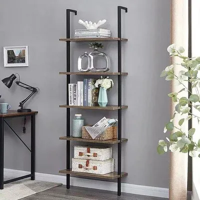 Produktbild von Wandregal von Boden bis Decke Mehrschichtig für Wohnzimmer und Schlafzimmer