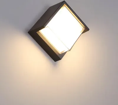 Produktbild von LED-Außenwandleuchte 1 Stück, Wasserdicht IP65, 12 W Warmweiß 3000 K, Für Balkon Terrasse Garten