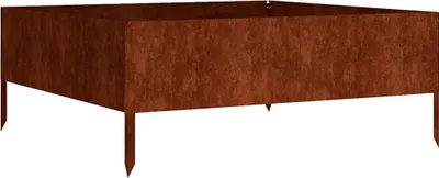 Obrázok produktu pre zvýšená posteľ 100x100x41 cm Corten Steel
