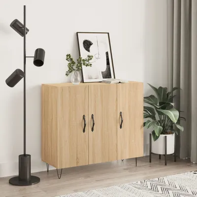 Obrázok produktu pre vidaXL Príborník Sonoma Dub 90x34x80 cm odvodený výrobok z dreva