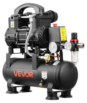 Produktbild von VEVOR 0,75 KW Druckluftkompressor, Ölfreier Kompressor mit 6 L Lufttank, Flüster