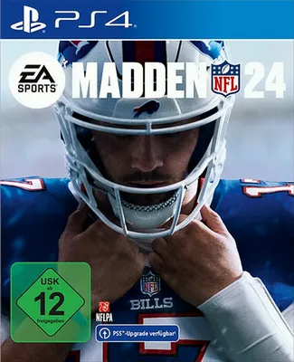 Cover art for the Madden NFL 24 video game for PlayStation 4.
