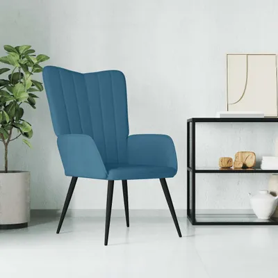 Produktbild von Möbel Relaxsessel Blau Samt - Fernseh- & Relaxsessel 327687